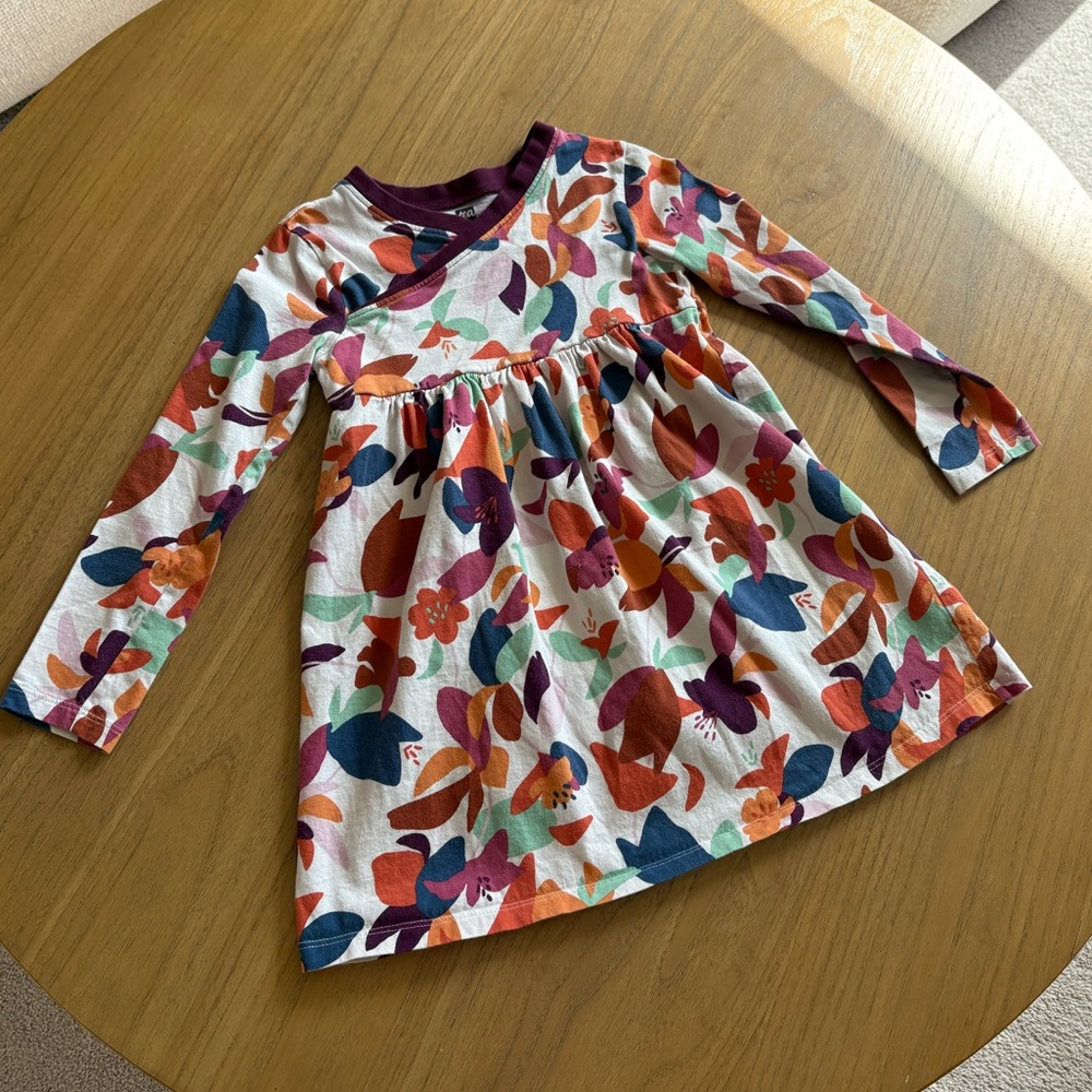 Tea Collection Girls Amazonia Orchids Dress - Picture 2 of 6